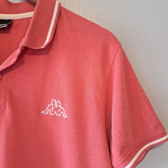 kAPPA Orange Mens Regular Fit Polo Casual Shirt‎ Embroidered Logo Size Large - Picture 4 of 13